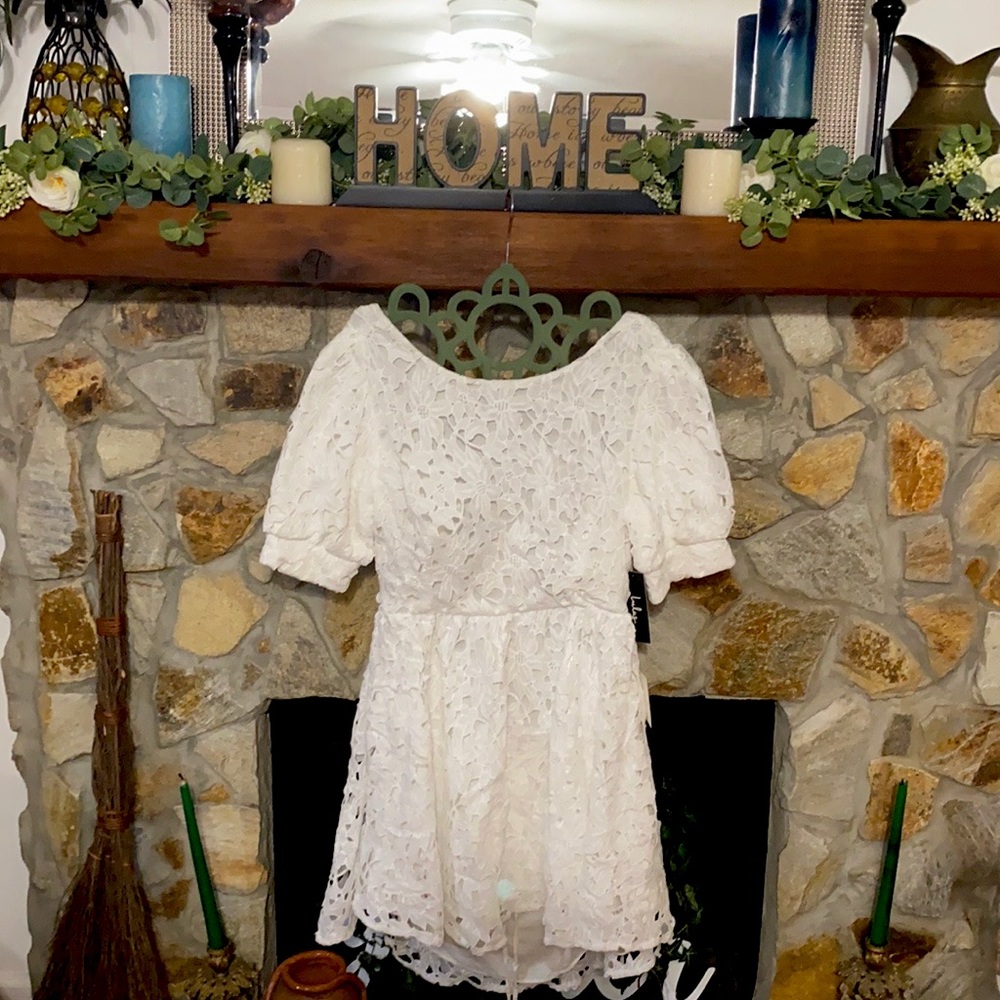 White Lulus fancy dress NWT